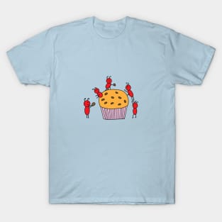 funny red ants working together T-Shirt